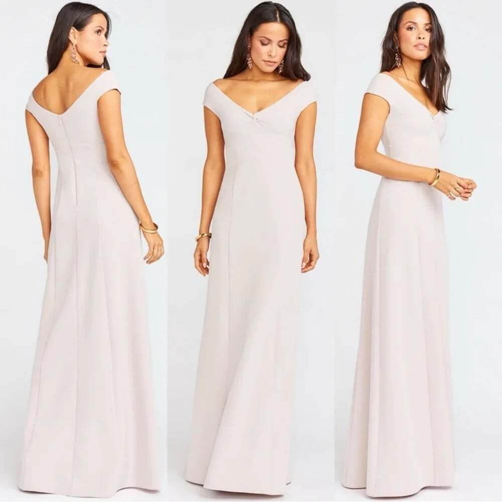 Show Me Your Mumu Zurich Knot Gown Size XXS Rose Stretch Cape Wedding Dress NWT